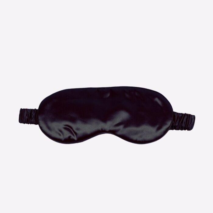 Μεταξωτή μάσκα ύπνου DARK BLACK