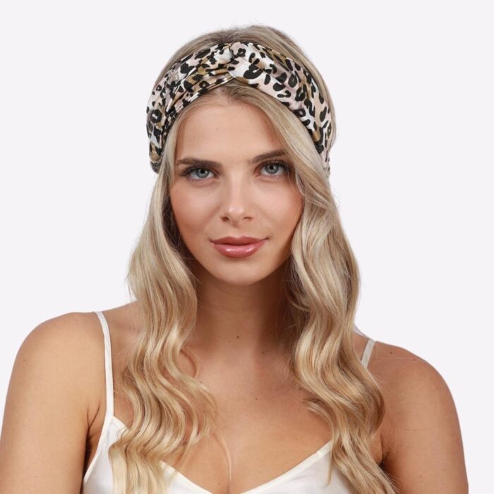 Μεταξωτή Μπαντάνα mauve leopard