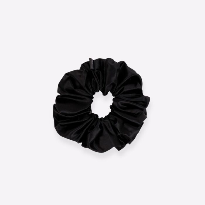 BLACK LARGE SCRUNCHIE 6cm