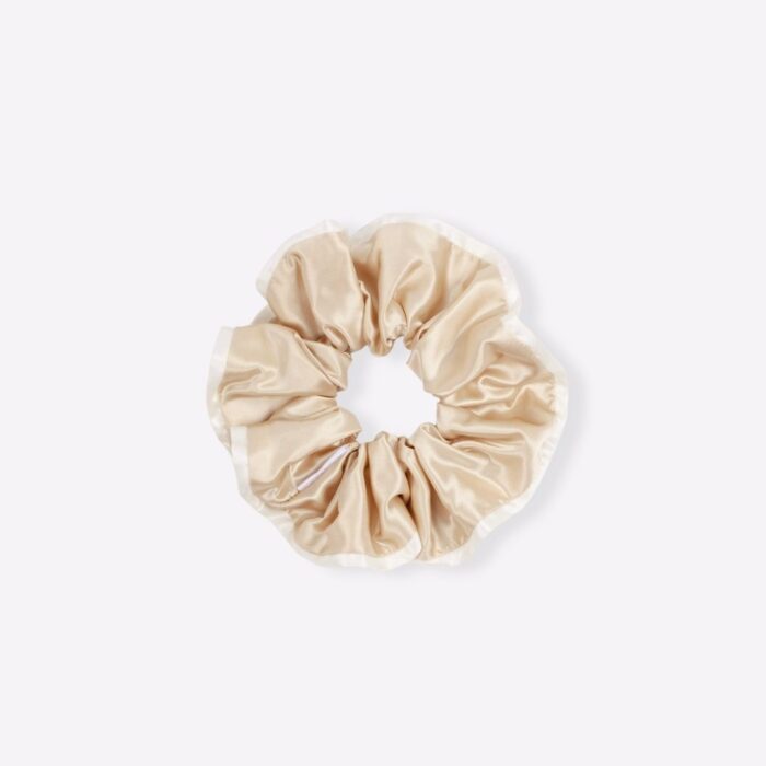 creme brulee scrunchie μεταξωτό