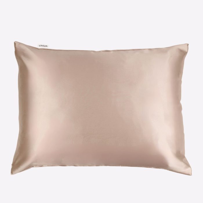 BROWN GOLD μεταξωτή μαξιλαροθήκη